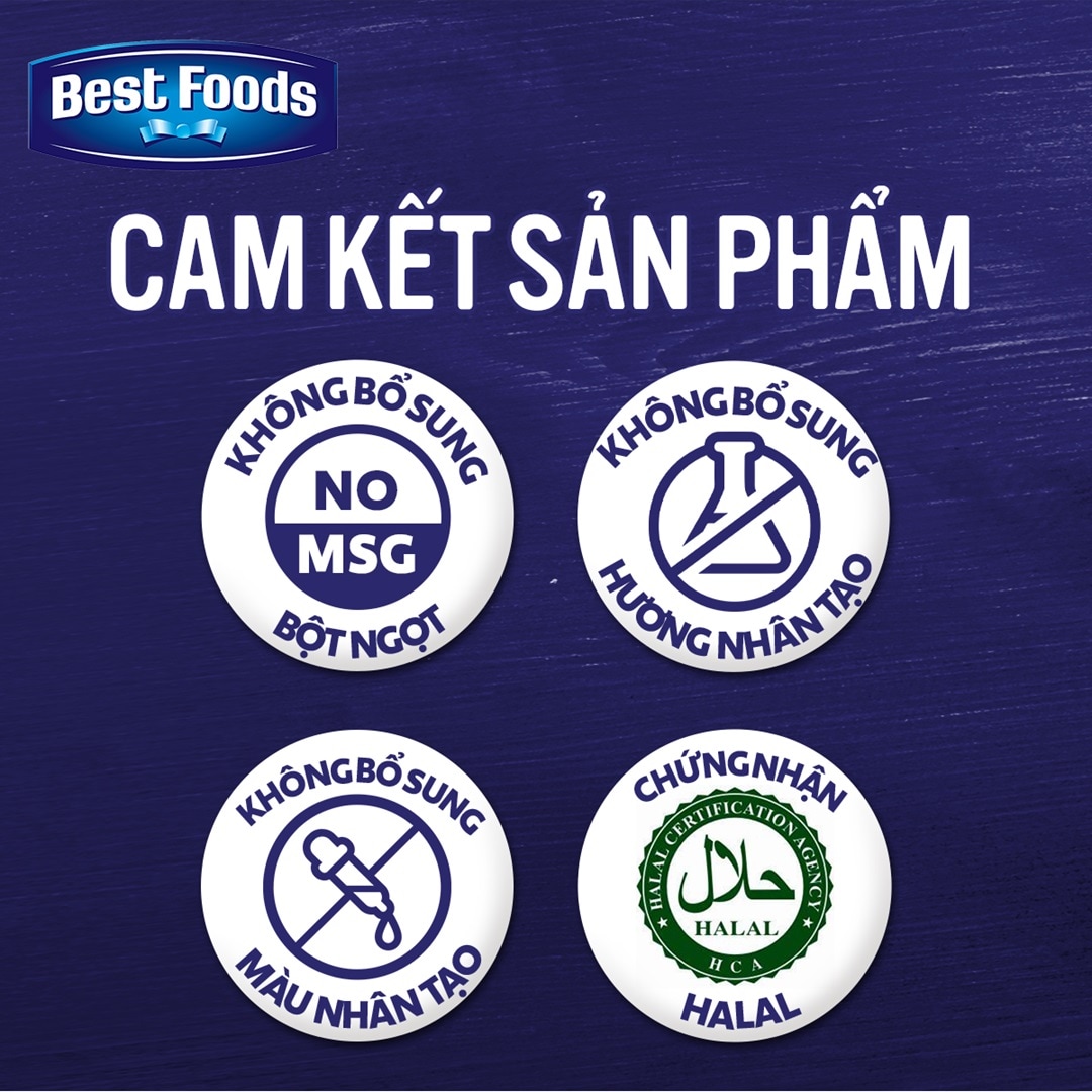 Best Foods Xốt Real Mayonnaise 3L - Best Foods Real Mayonnaise mang lại hương vị béo ngậy, đậm đặc và kết dính hoàn hảo cho món salad của bạn